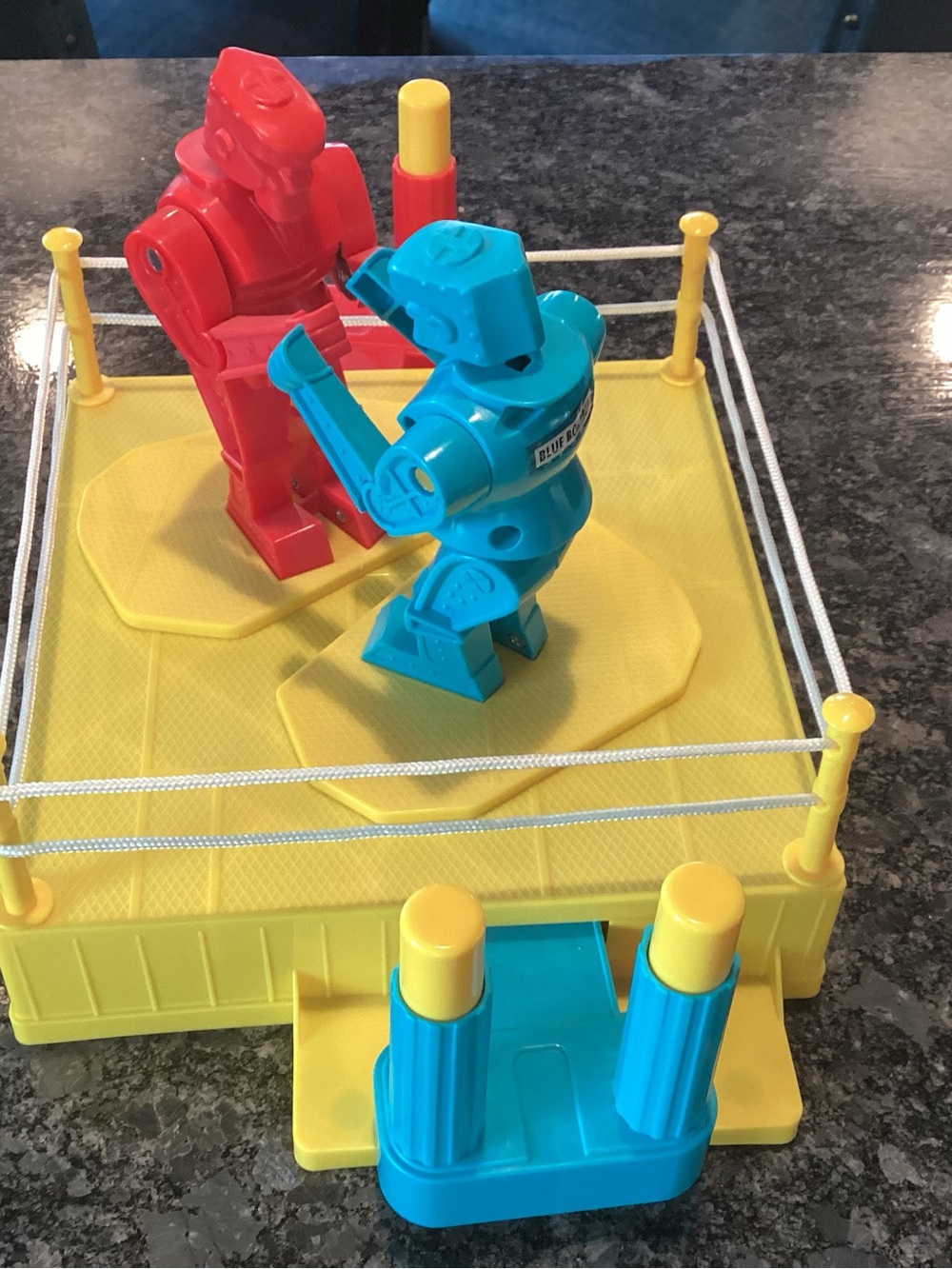 Mattel Blue and Red Rock ’Em Sock ’Em Boxing Robots